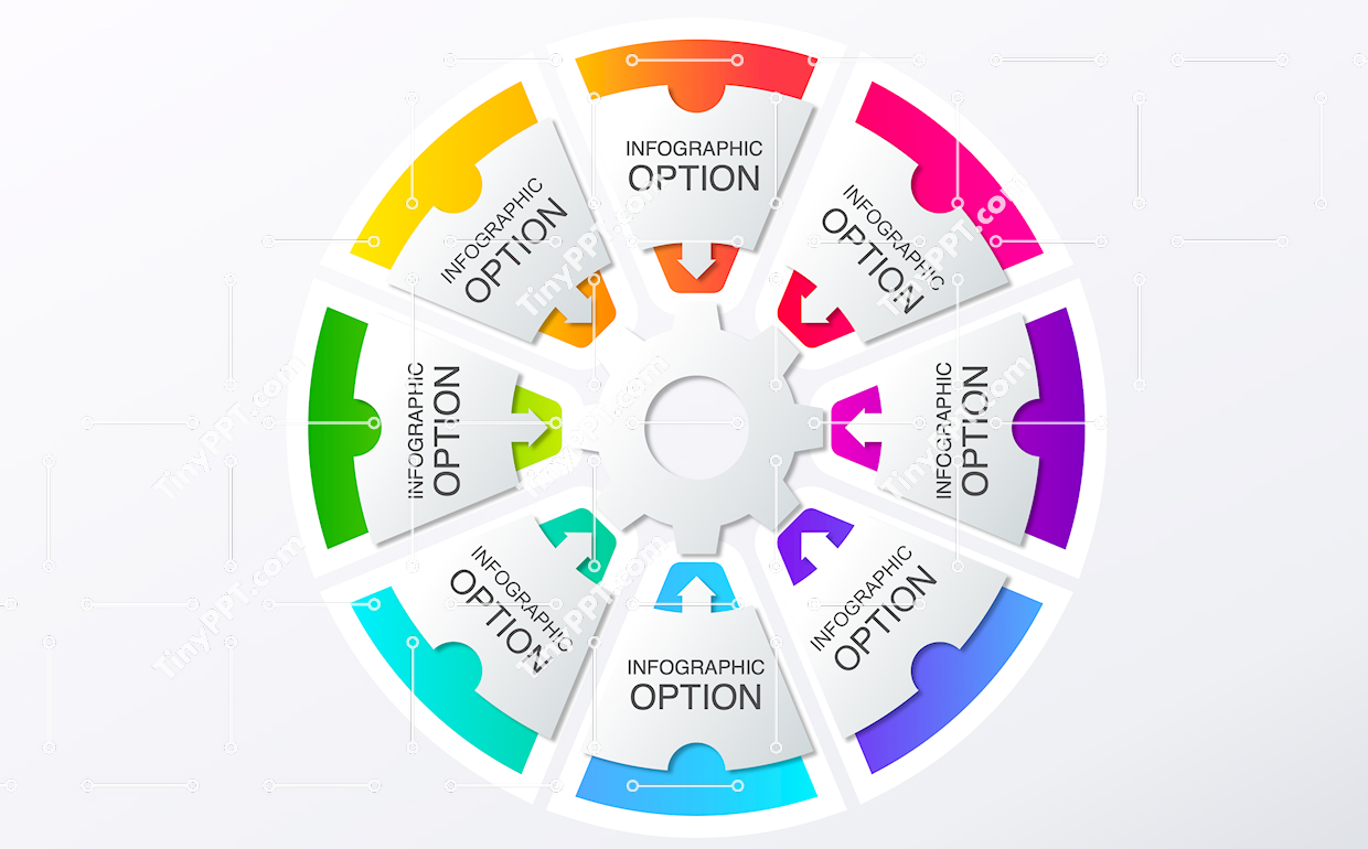 Multi Option Cycle Diagram PPT