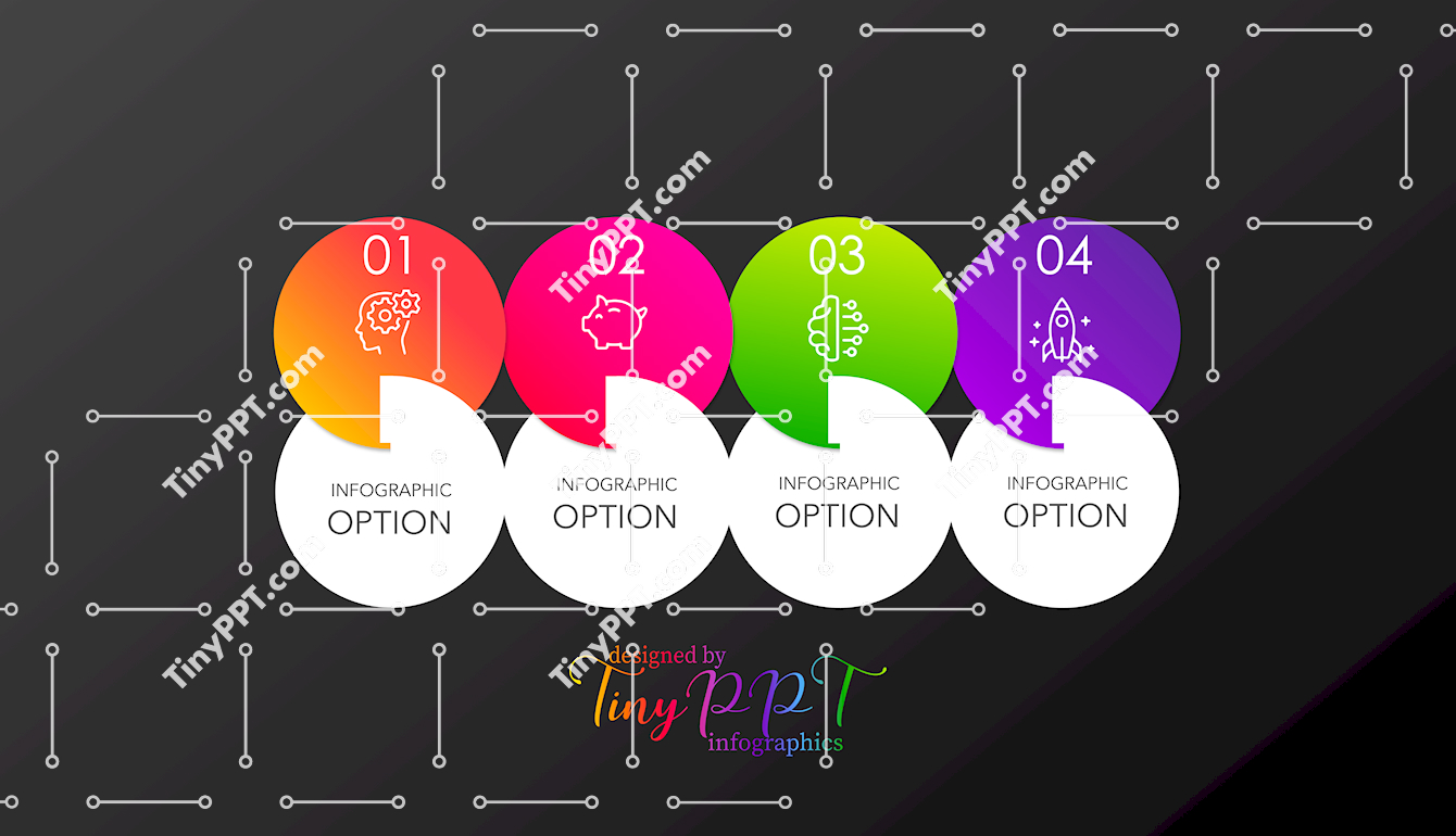 Circular Step Process Infographic Slide