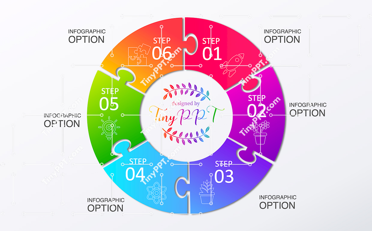 Puzzle Circle Process PPT