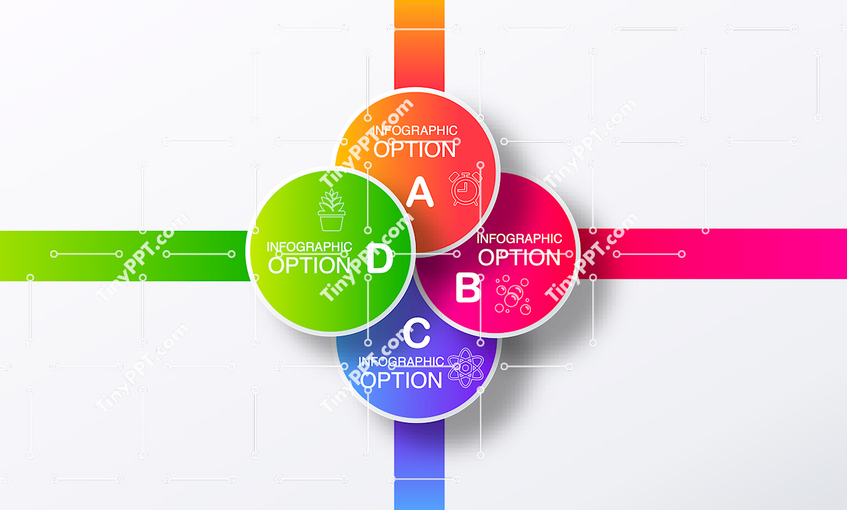 Four Quadrant Infographic PPT Slide