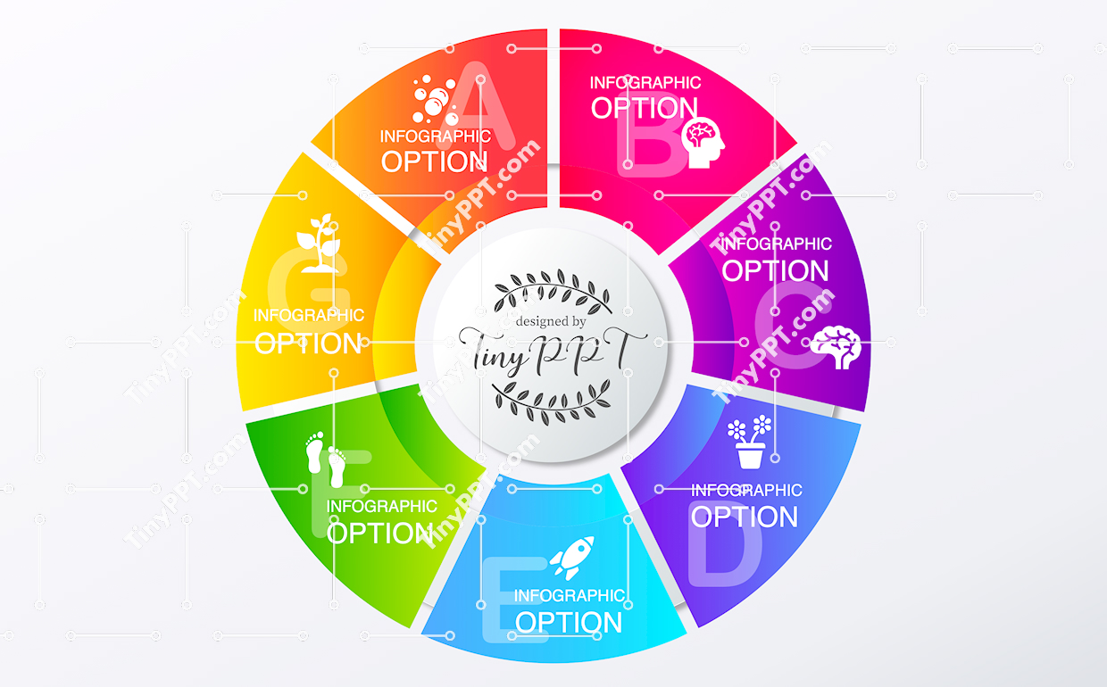 Segmented Cycle Diagram PPT Slide
