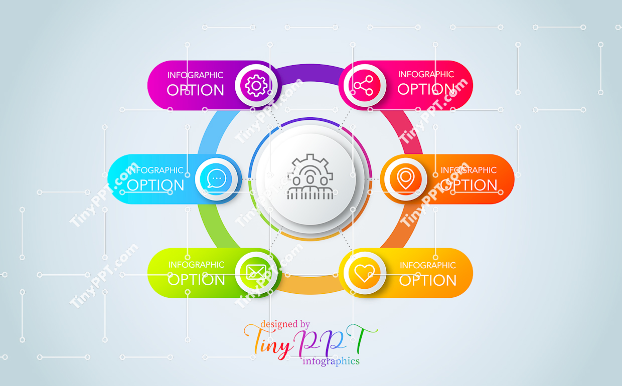 Circular Process Infographic PPT Template