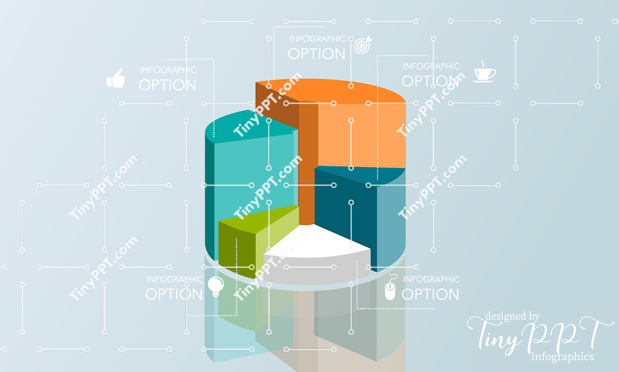 3D Pie Chart PPT Slide