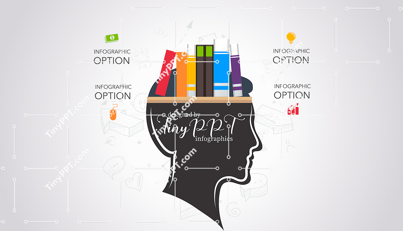 Knowledge Head Education Infographic PPT