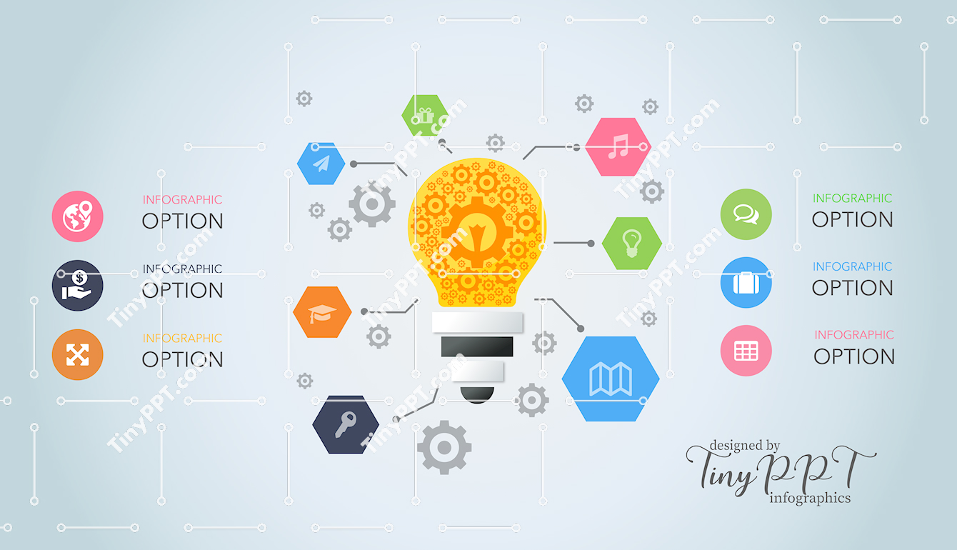 Relationship Idea Network Infographic Slide