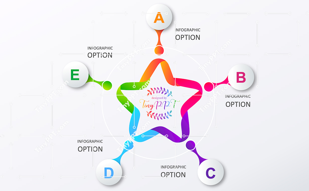 Relationship Star Diagram PPT