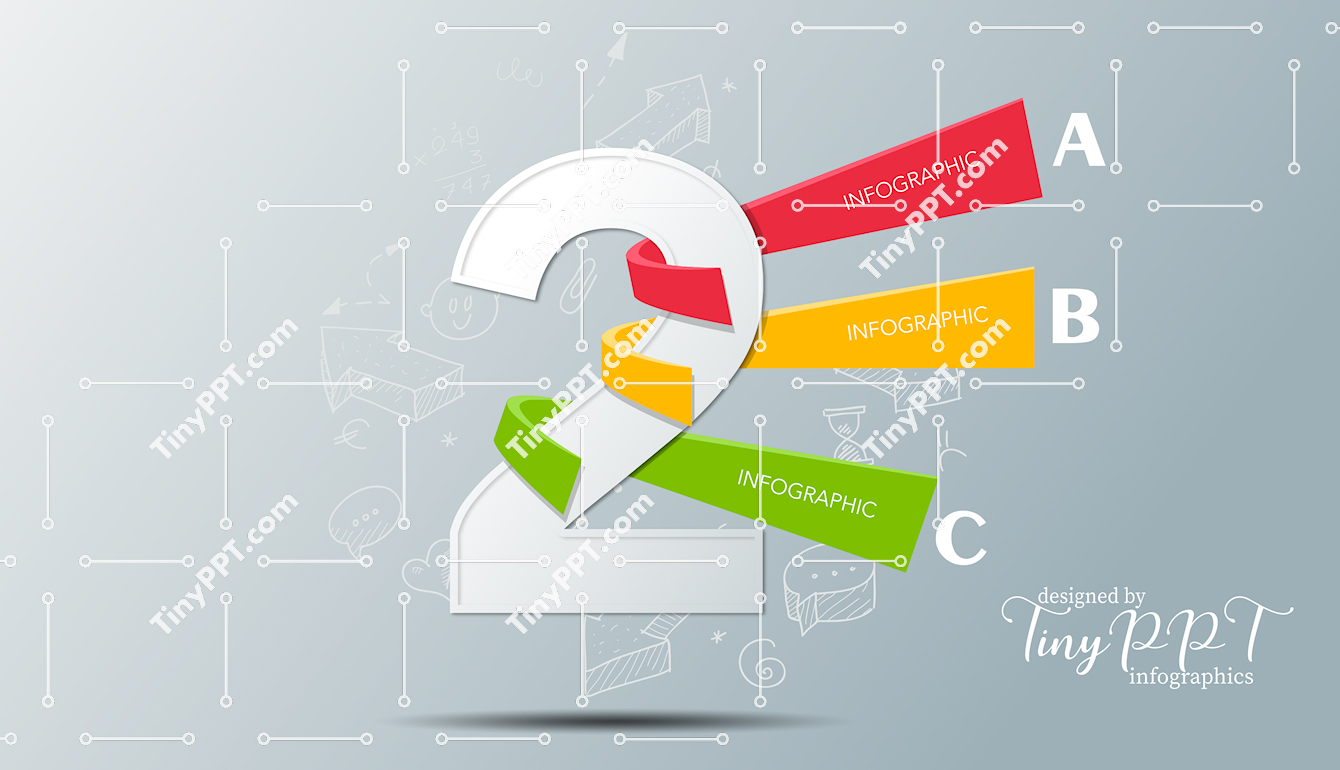 Process Number Infographic PPT