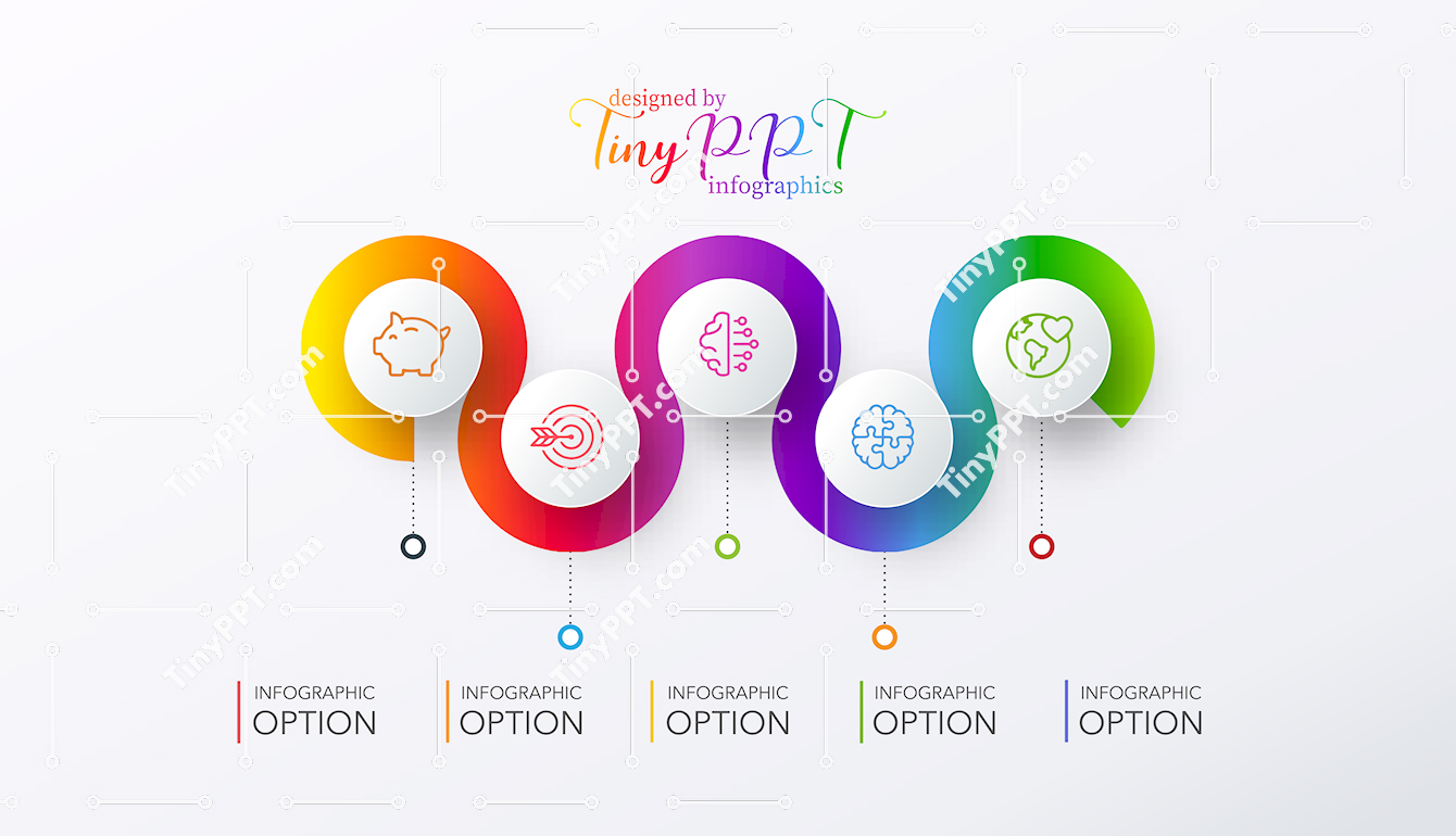 Simple Process Flow PPT Slide