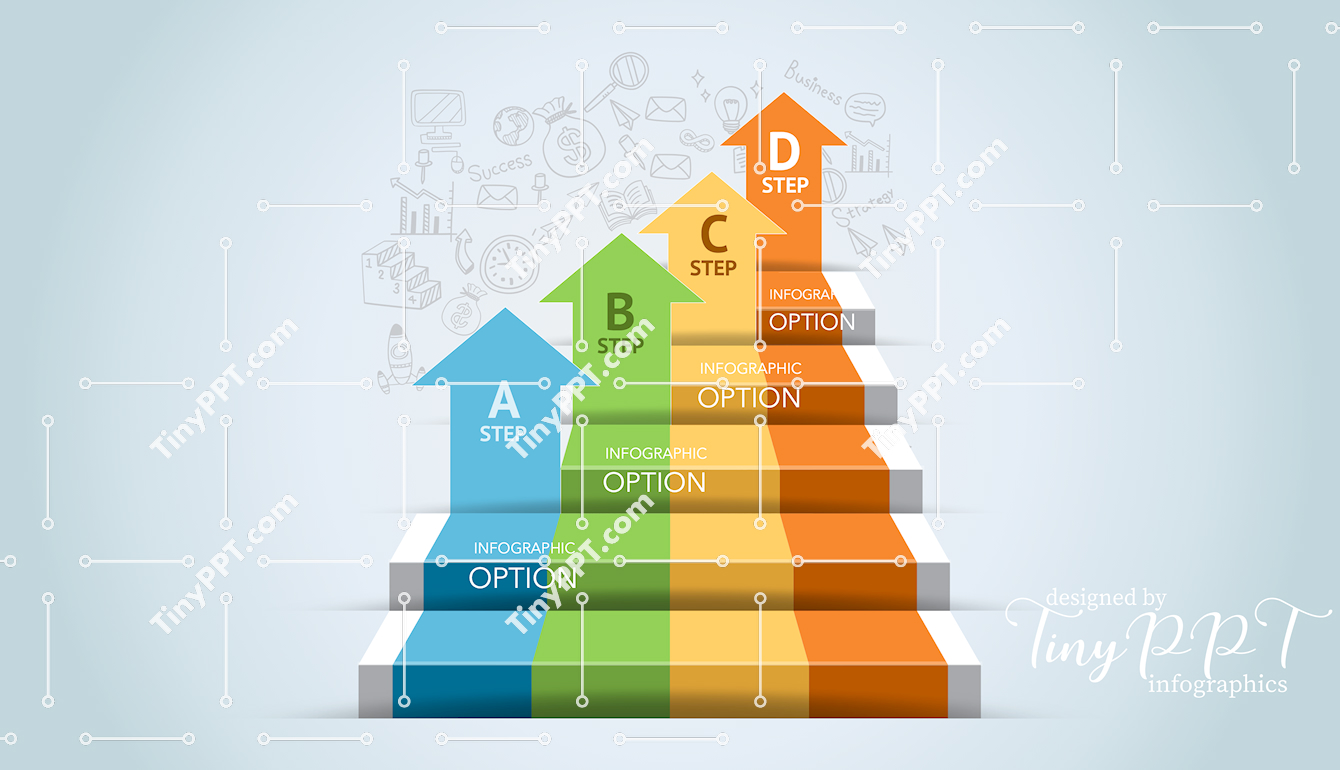 Growth Pyramid Progress Diagram PPT