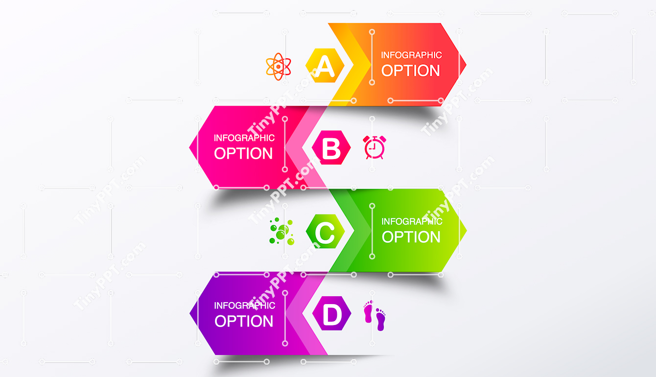 Zigzag Process Diagram PPT