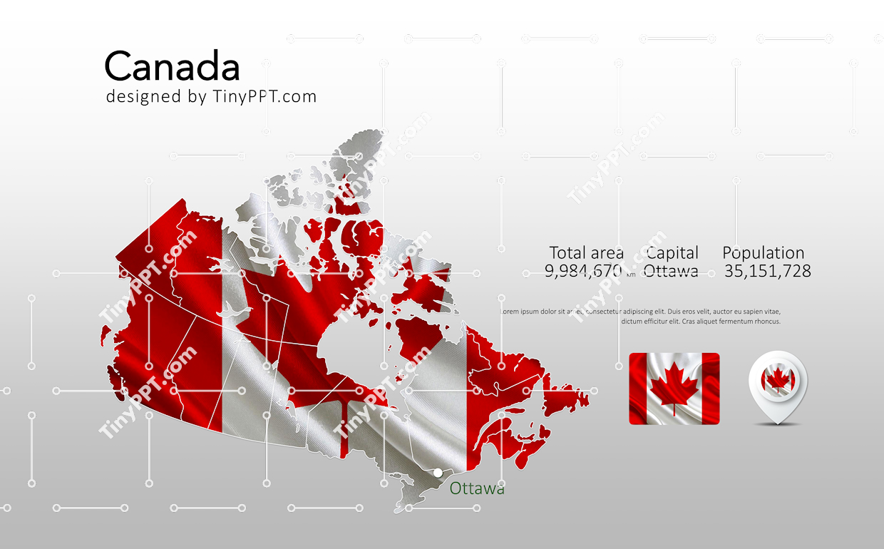 Canada Regional Map PPT