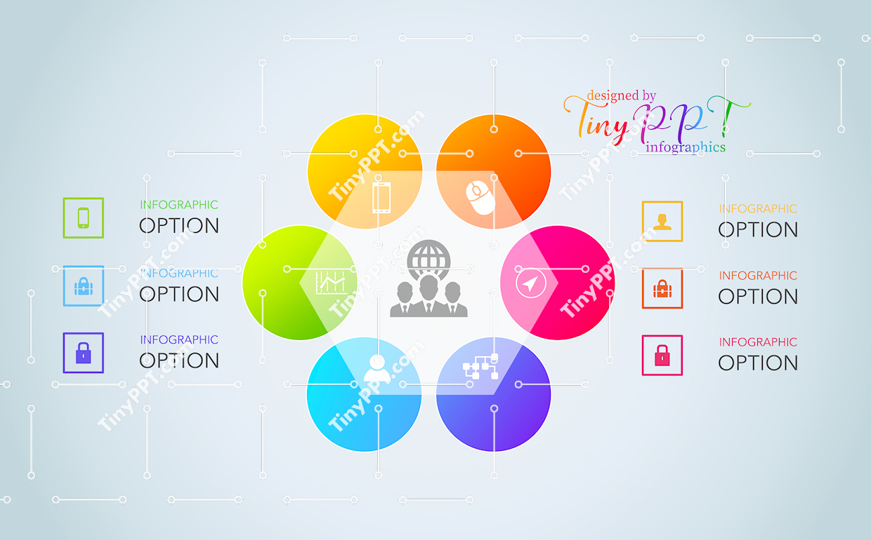 Radial Relationship Infographic Template