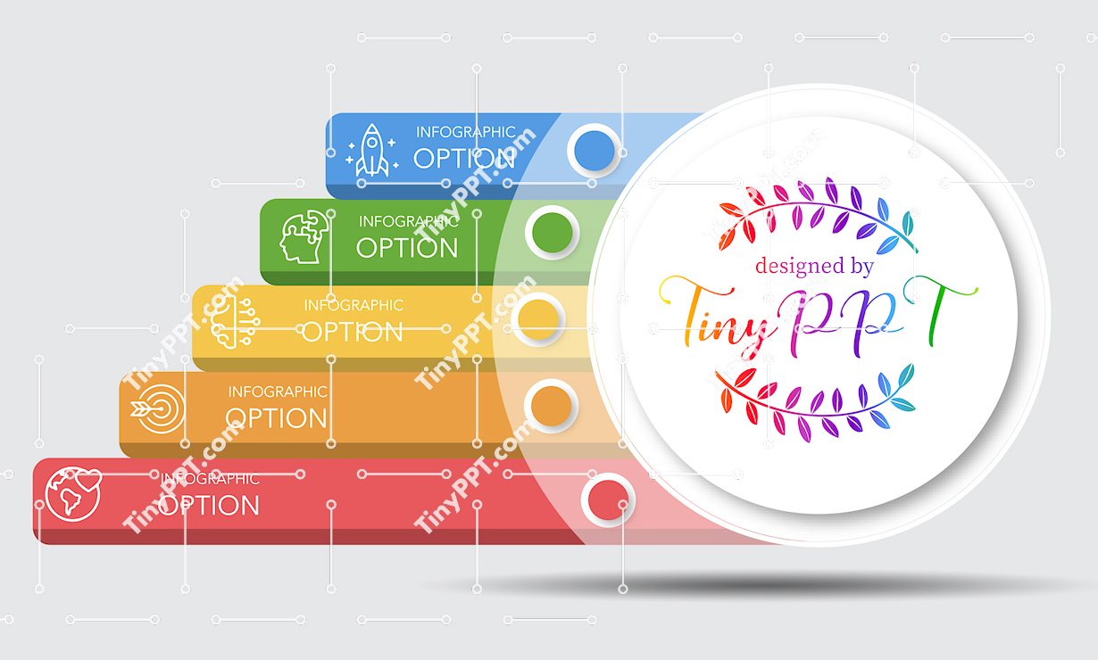 Layered List Infographic PowerPoint Slide