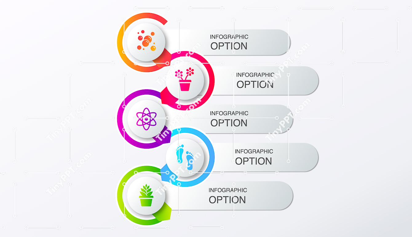 Vertical Step Flow Infographic PPT