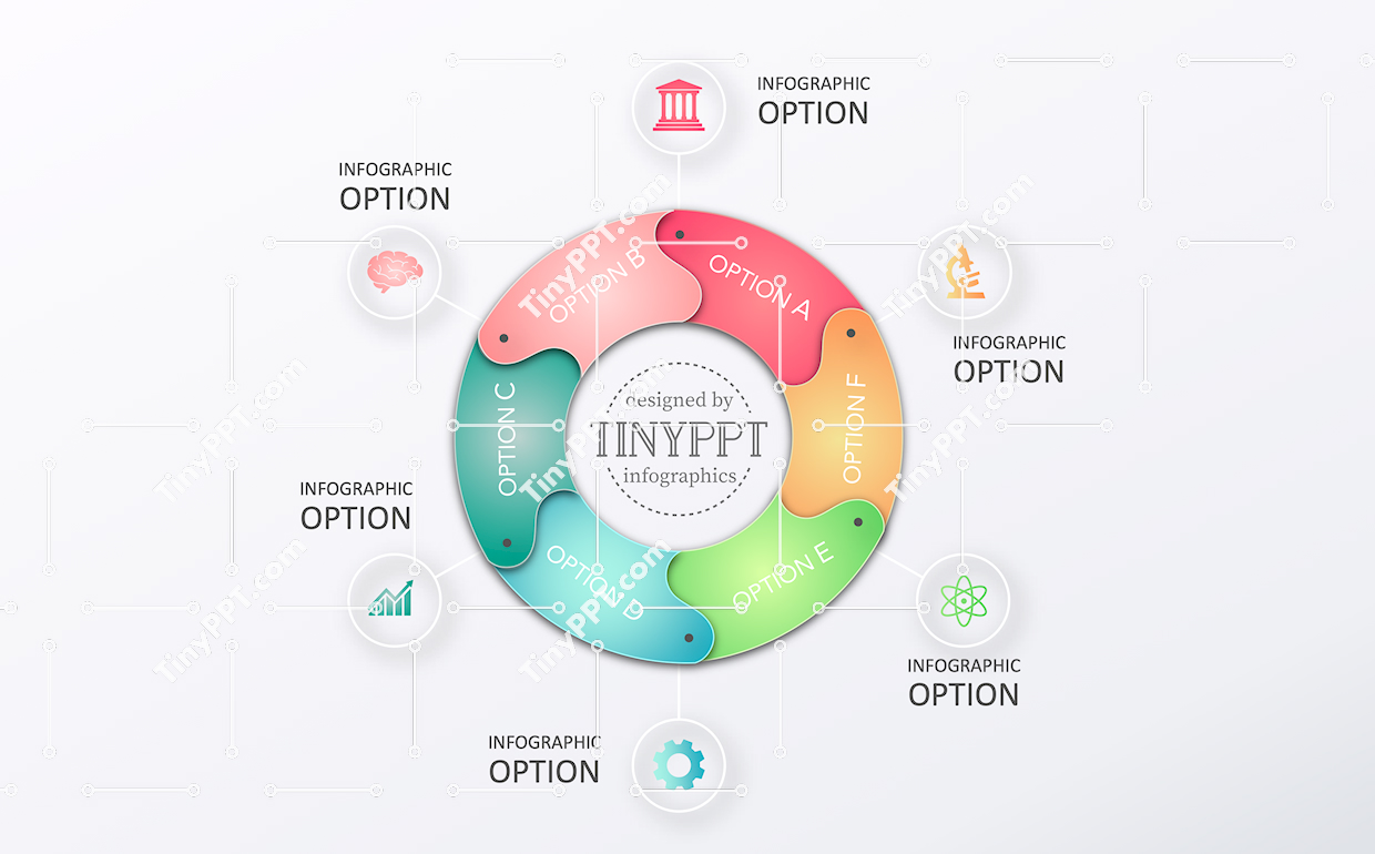 Segmented Cycle Infographic PPT