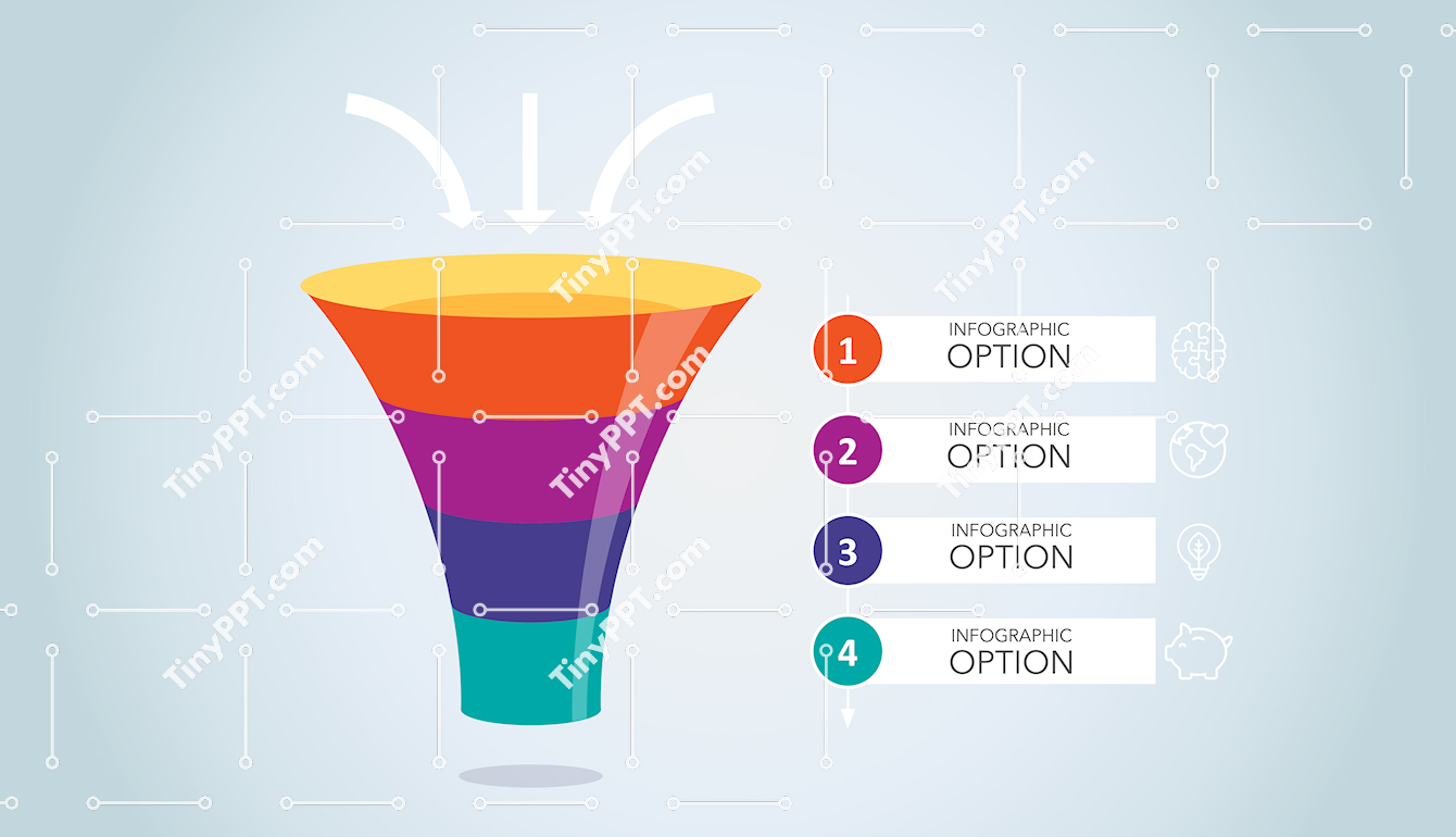 Sales Funnel Infographic PowerPoint Slide
