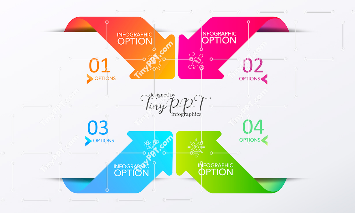 Four Step Arrow Process Slide