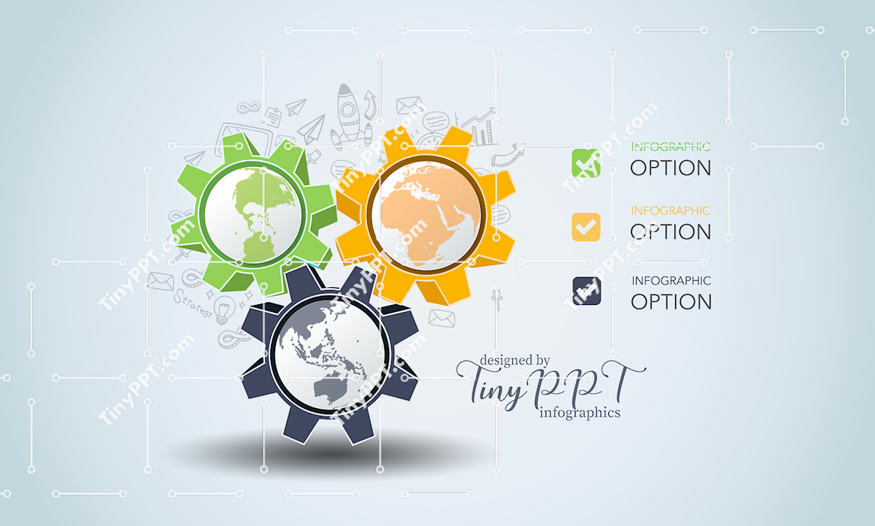 Process Gears PowerPoint Template