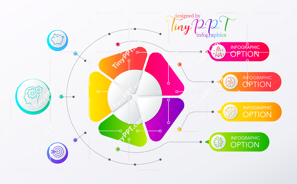 Radial Options Infographic PowerPoint