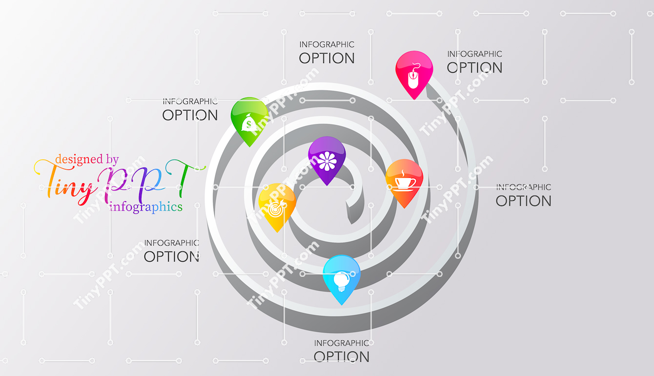 Spiral Roadmap PPT Slide