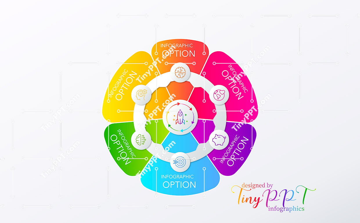 Multi Step Cycle Infographic Template