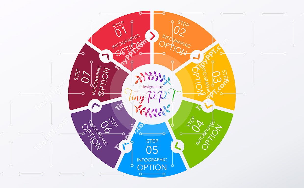 Multi-Step Cycle Diagram PPT