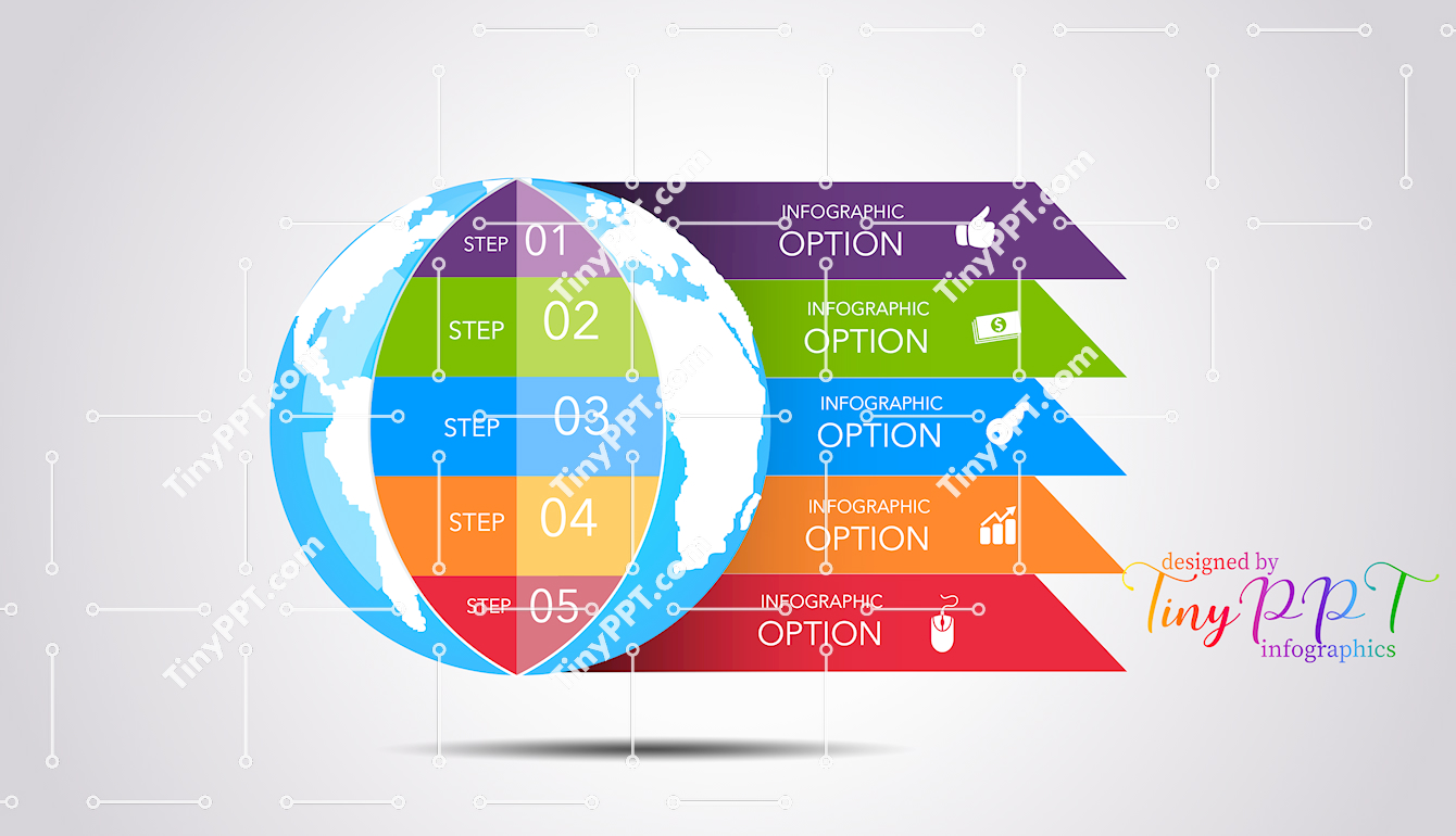 Global Process Flow Infographic PPT