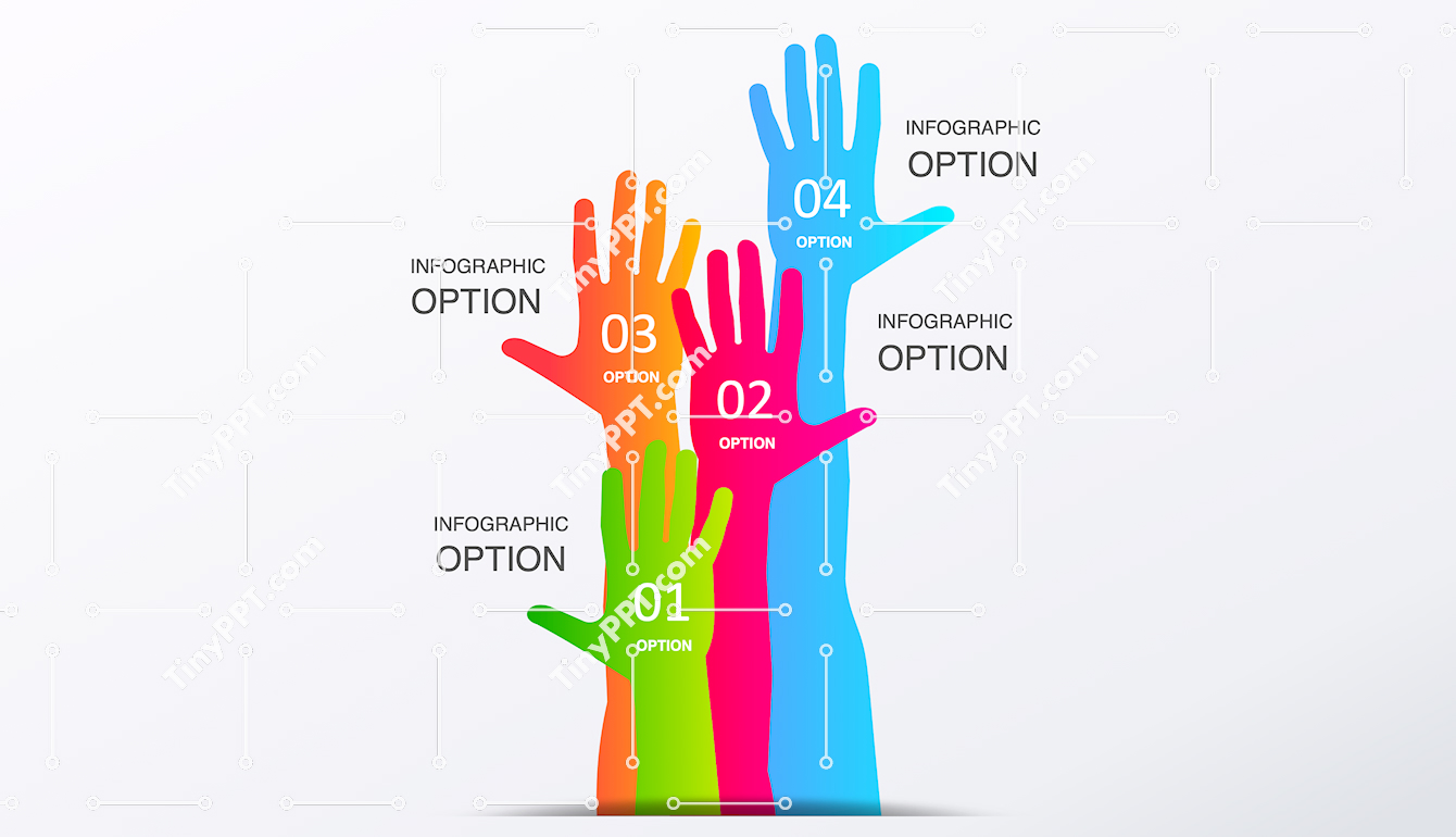 Hand Raise Options Infographic PPT