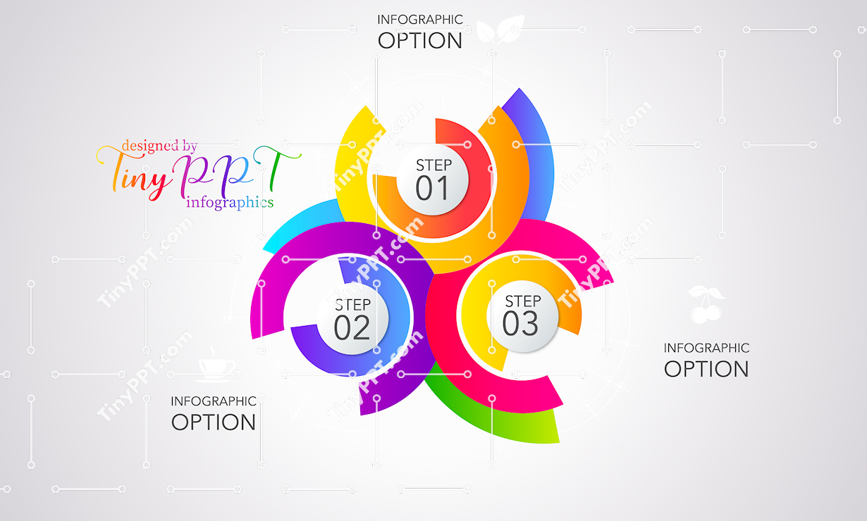 Three Step Process Diagram PPT