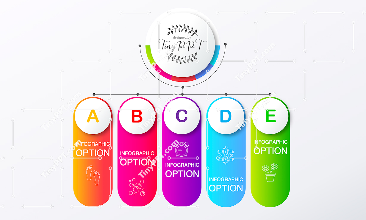 Vertical Steps Infographic Template