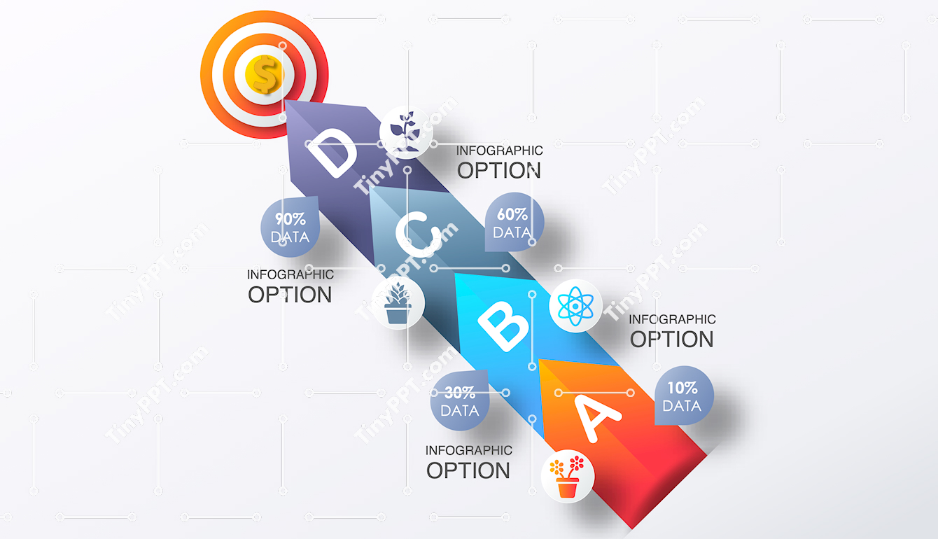 Performance Ranking Arrow PPT Template