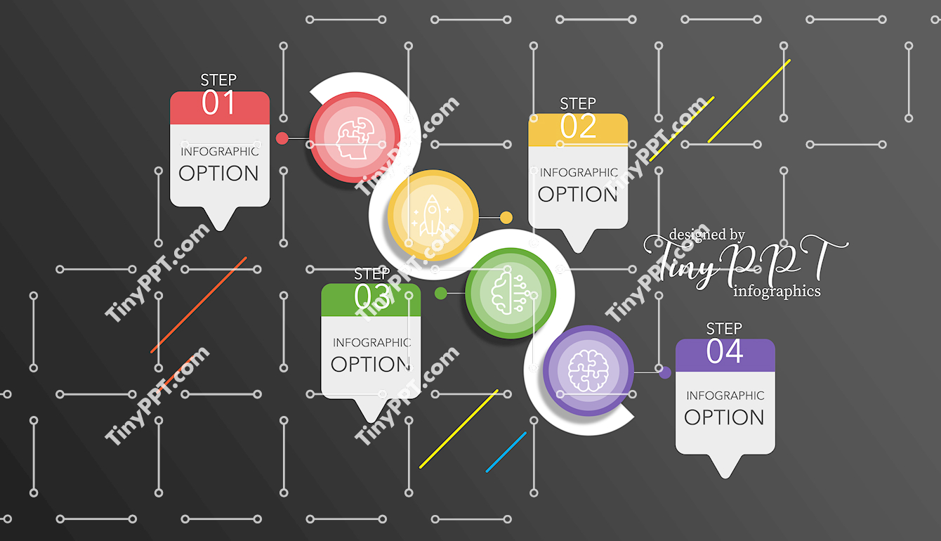 Connected Steps Infographic PPT