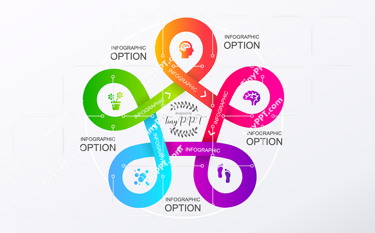 Infinity Loop Process PowerPoint Slide