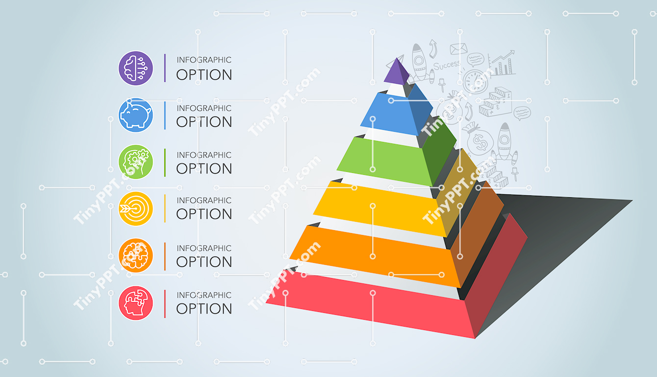 Growth Pyramid PowerPoint Infographic