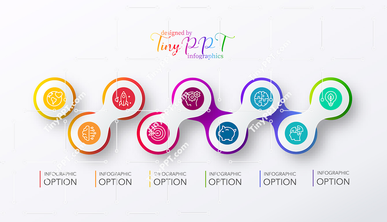 Creative Process Path PPT Template