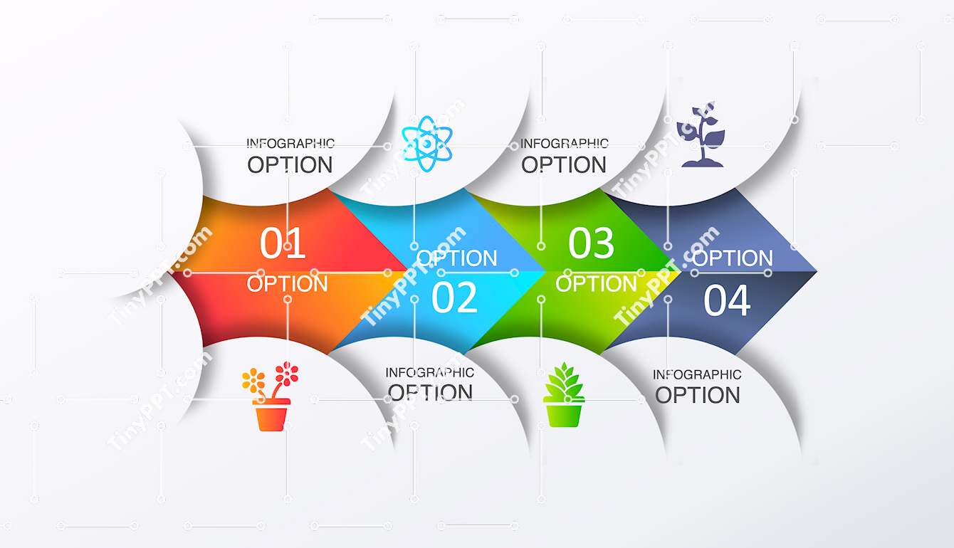 Segmented Arrow Comparison Infographic PPT