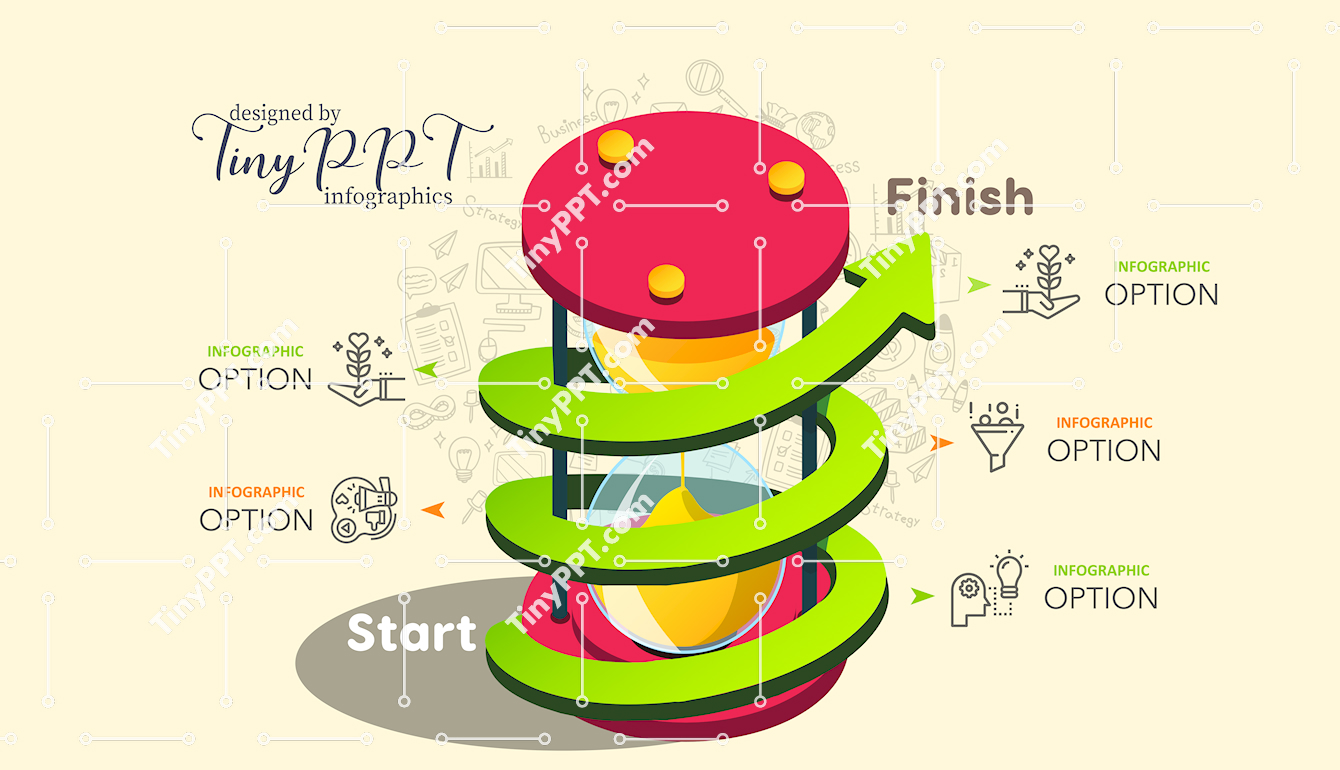 Process Spiral PowerPoint Template