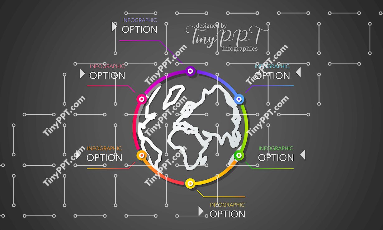 Global Network Infographic PPT