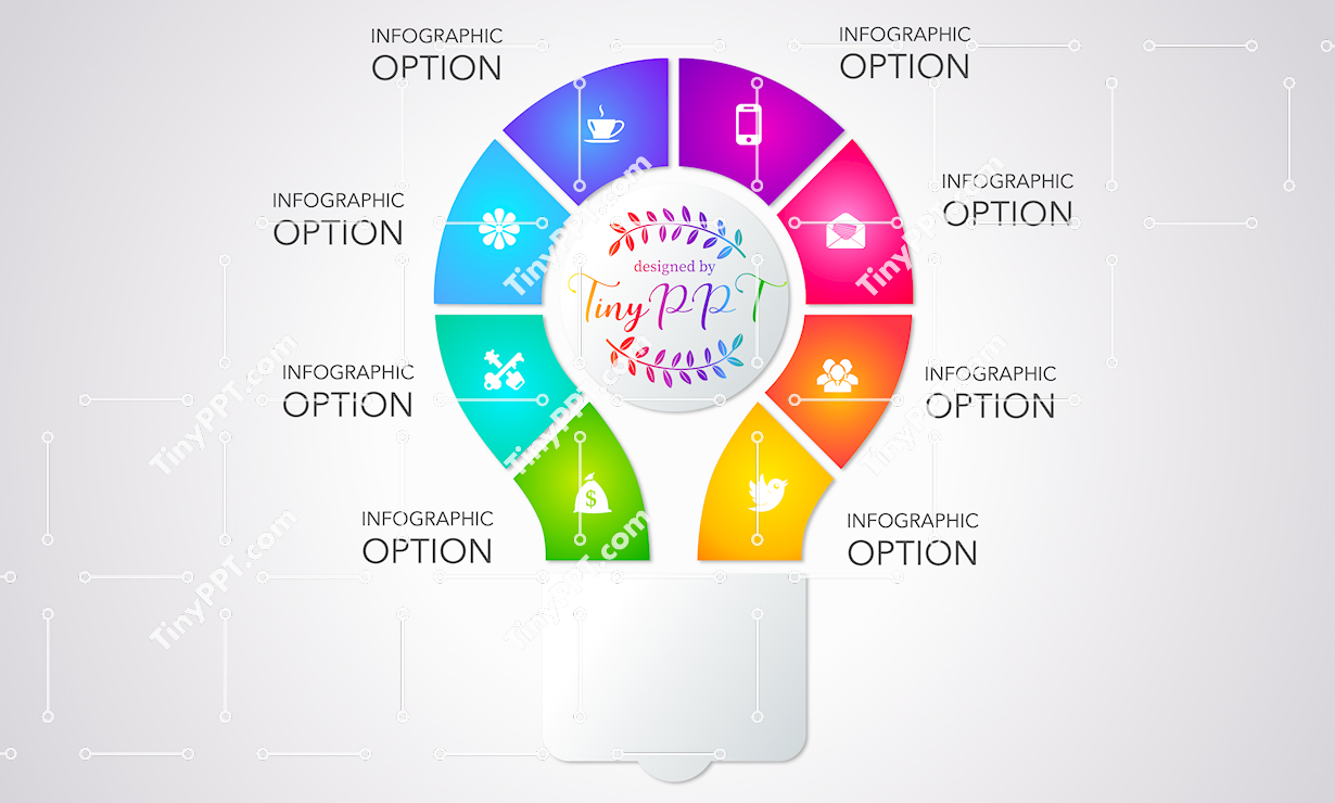 Lightbulb Cycle Infographic PowerPoint