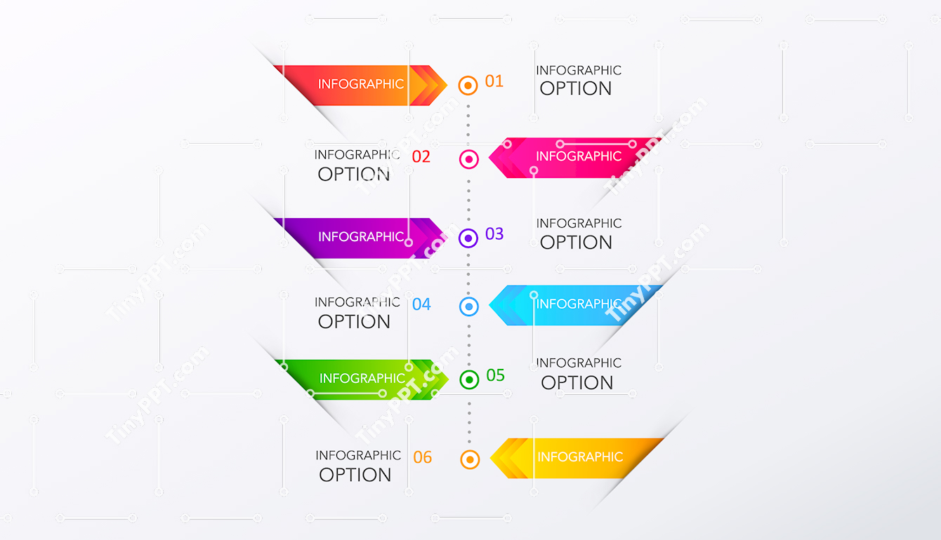 Vertical Process Diagram PPT Slide