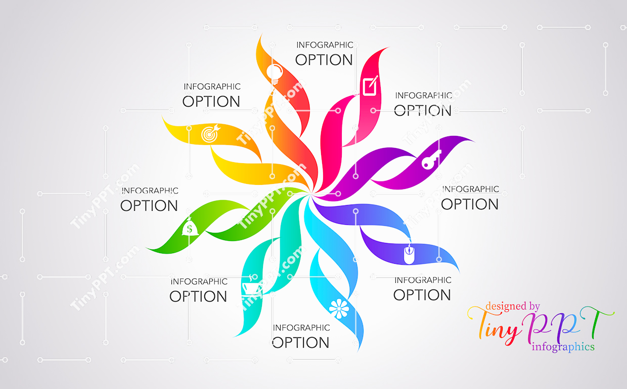 Creative Swirl Infographic PowerPoint