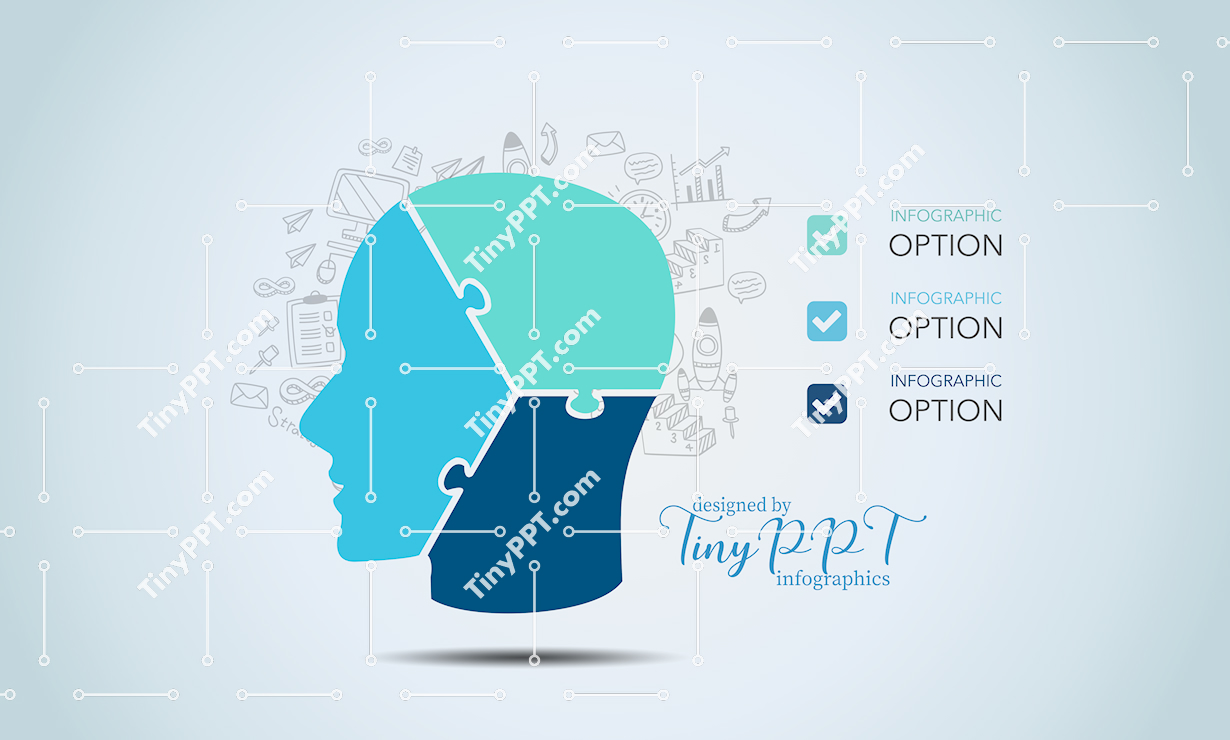 Brain Puzzle Concept PPT
