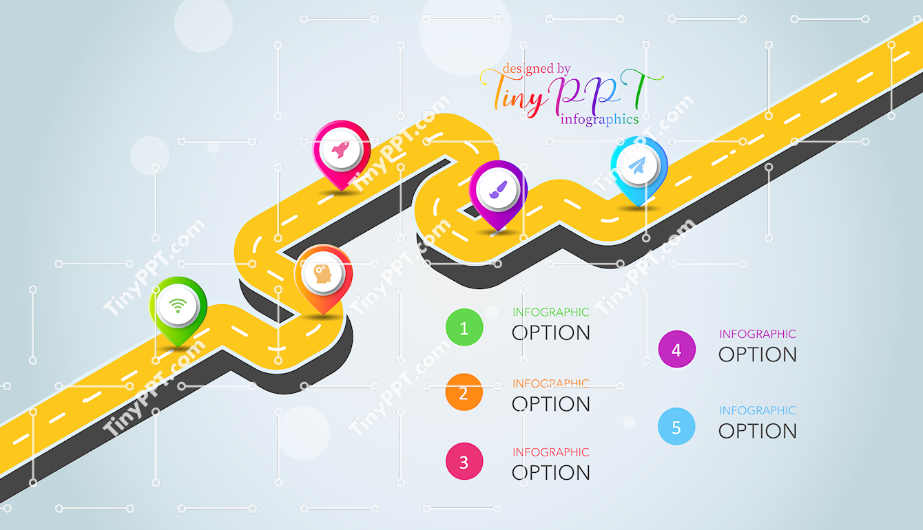 Workflow Road Diagram PPT