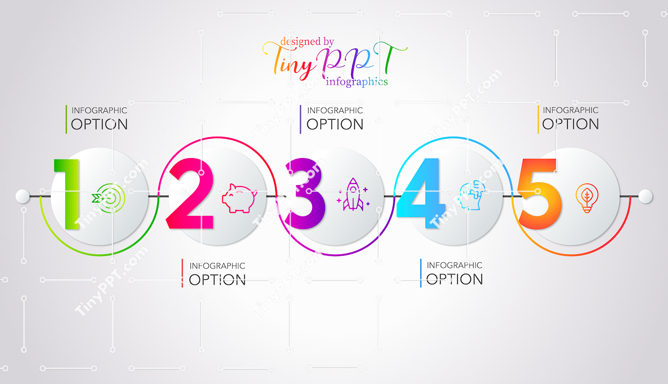 Connected Steps Process PPT