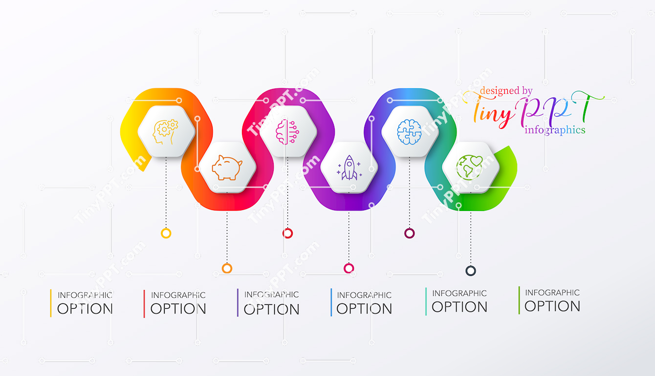 Connected Steps Infographic Template