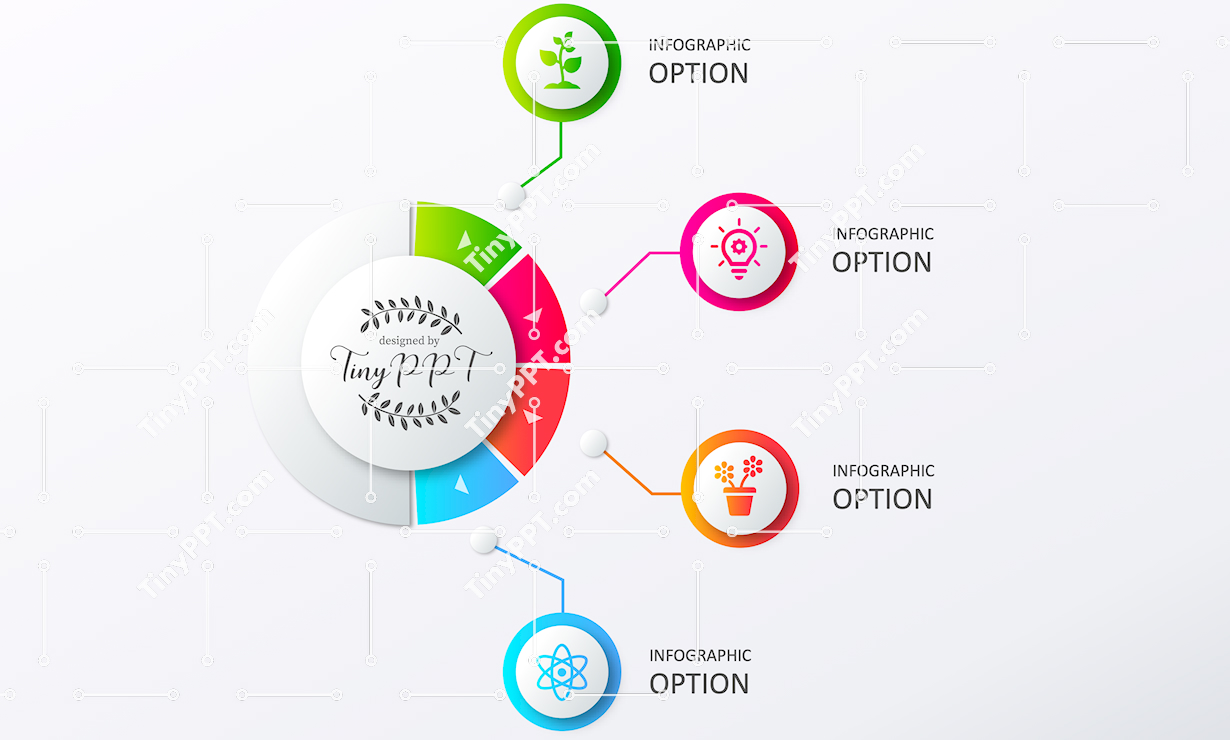 Multi Stage Circular Diagram PPT