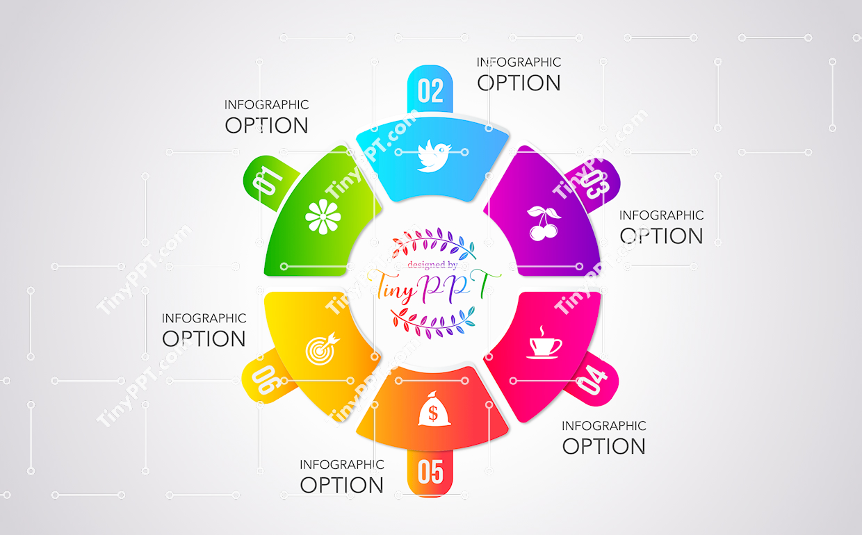 Segmented Cycle Infographic PPT Template