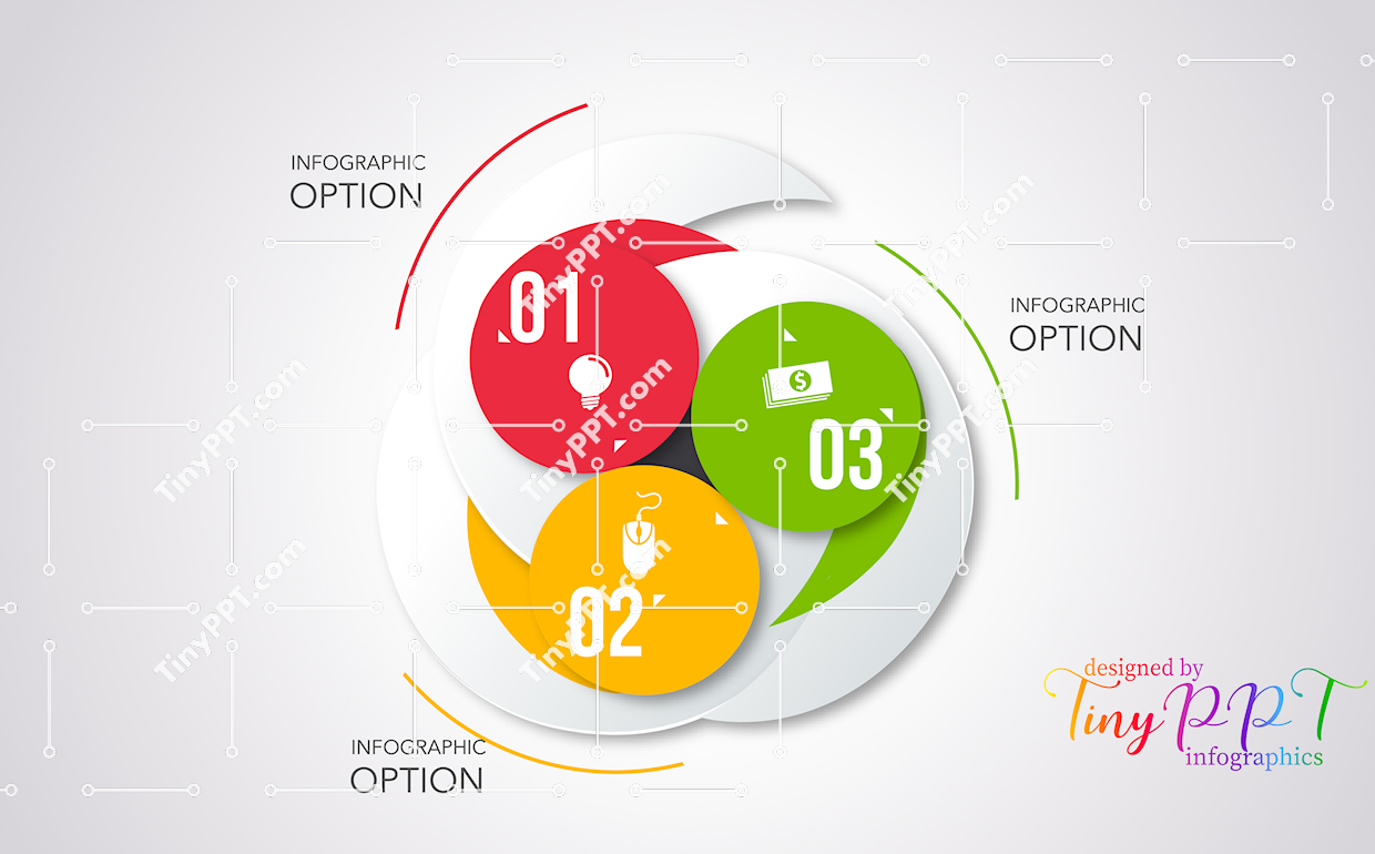 Three Step Process Diagram PPT