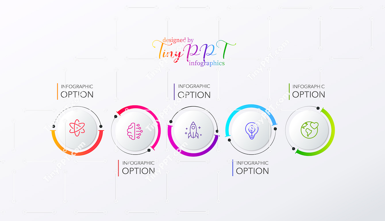 Circular Steps Diagram Template