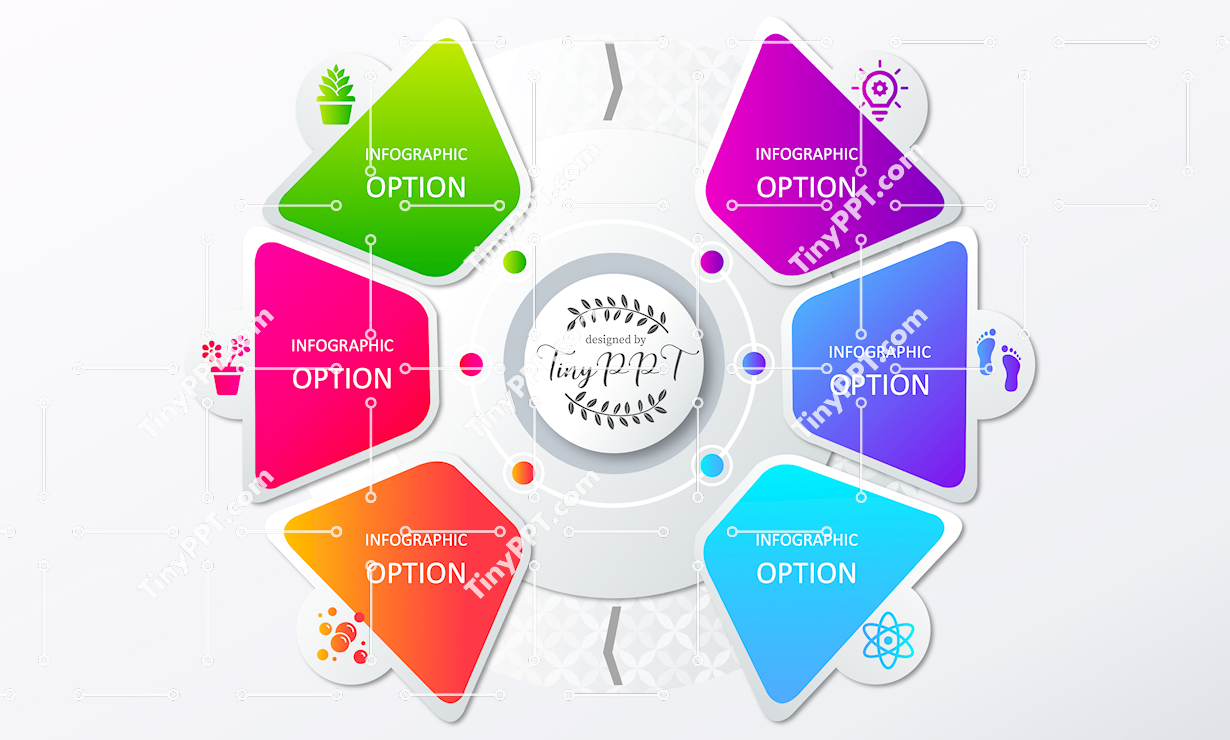 Cycle Wheel Infographic PPT Template